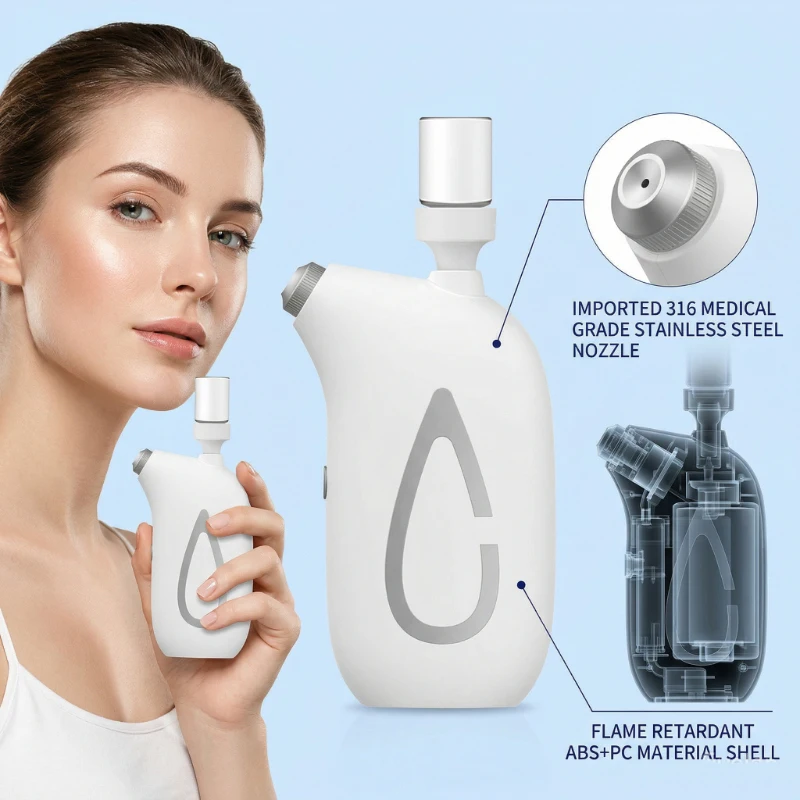 Face Steamer - เครื่องพ่นไอน้ำนาโนแบบพกพา อุปกรณ์อบไอน้ำหน้าแบบมืออาชีพ สำหรับเพิ่มความชุ่มชื้นและดูแลผิวหน้า