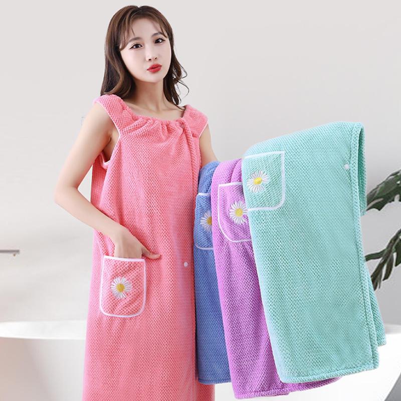 [ชุดผ้าขนหนูอาบน้ำแบบสวมใส่ได้ - Spa Towel บทวิจารณ์และราคา