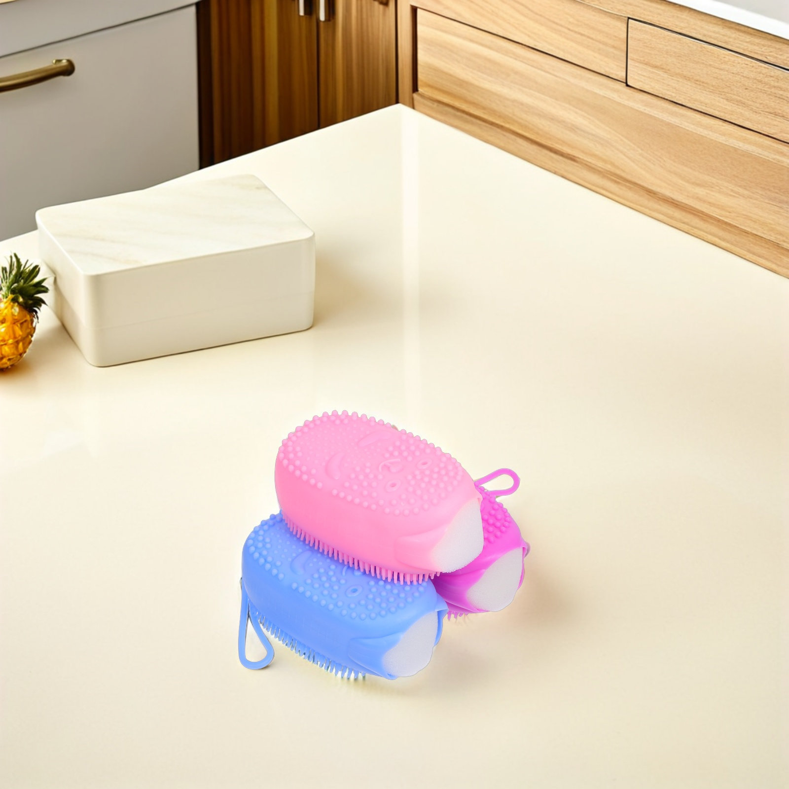 แปรงอาบน้ำซิลิโคน 3 ชิ้น ฟองน้ - Body Brush บทวิจารณ์และราคา